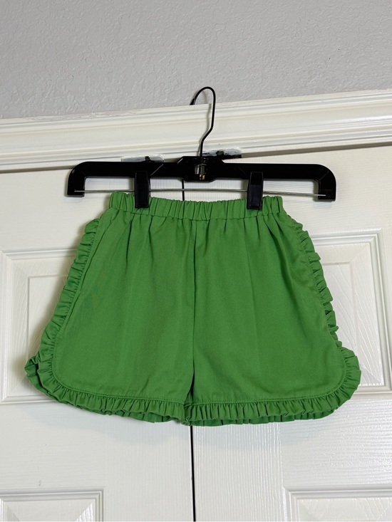 Little English Other - Little English Lime Green Ruffle-Trim Girls' Shorts